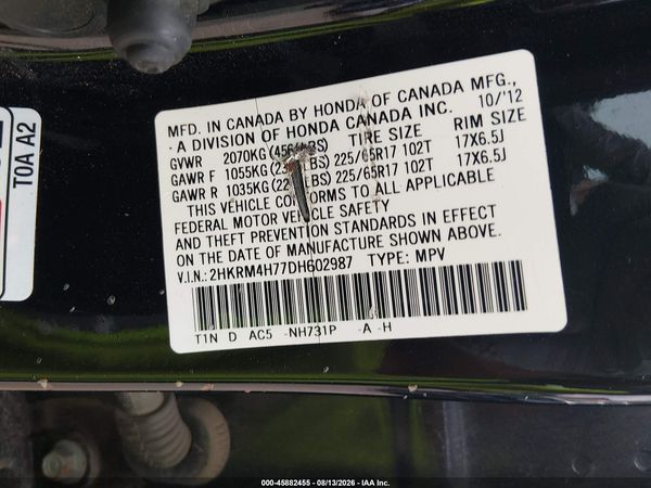 2013 HONDA CR-V EX-L