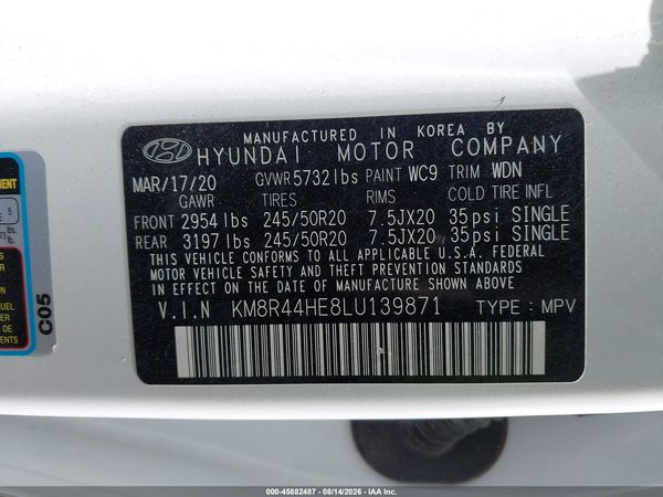 2020 HYUNDAI PALISADE SEL