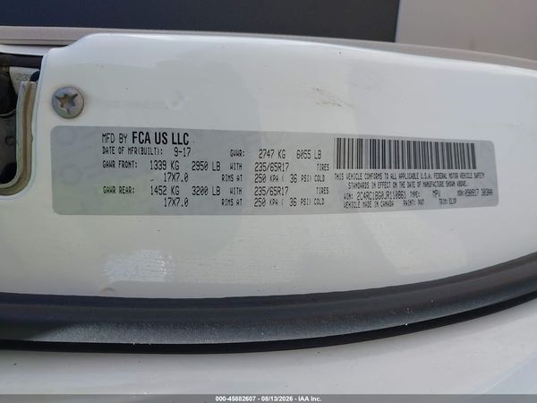 2018 CHRYSLER PACIFICA TOURING L