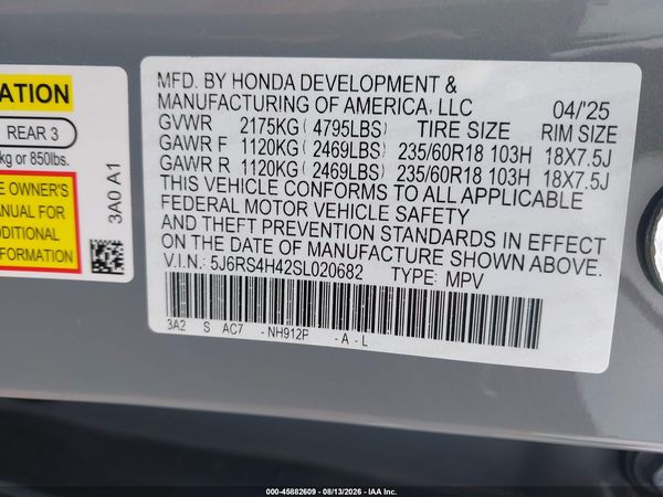 2025 HONDA CR-V EX AWD