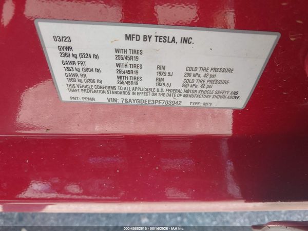 2023 TESLA MODEL Y