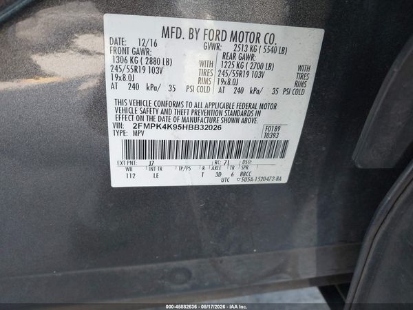 2017 FORD EDGE TITANIUM