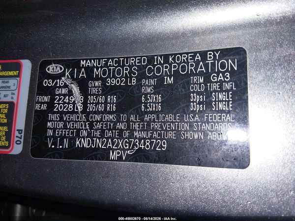 2016 KIA SOUL Plus