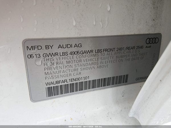 2014 AUDI A4 2.0T PREMIUM