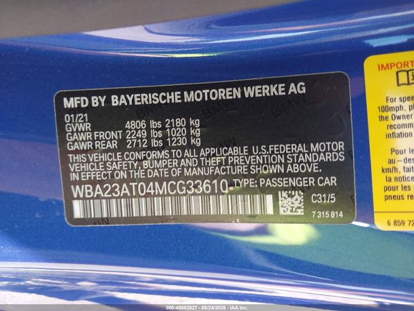 2021 BMW 430I
