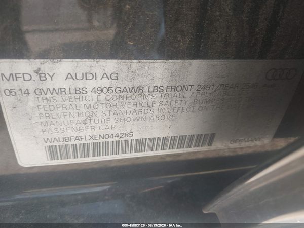 2014 AUDI A4 2.0T PREMIUM