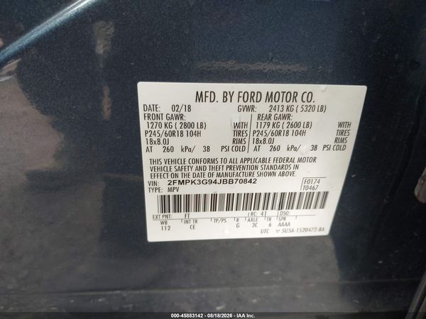 2018 FORD EDGE SE