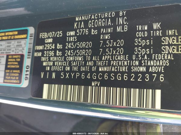 2025 KIA TELLURIDE S