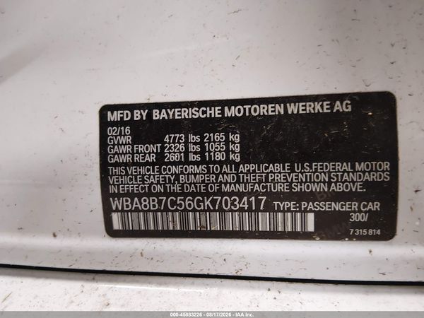 2016 BMW 340I XDRIVE