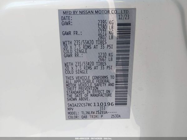 2024 NISSAN MURANO SL INTELLIGENT AWD