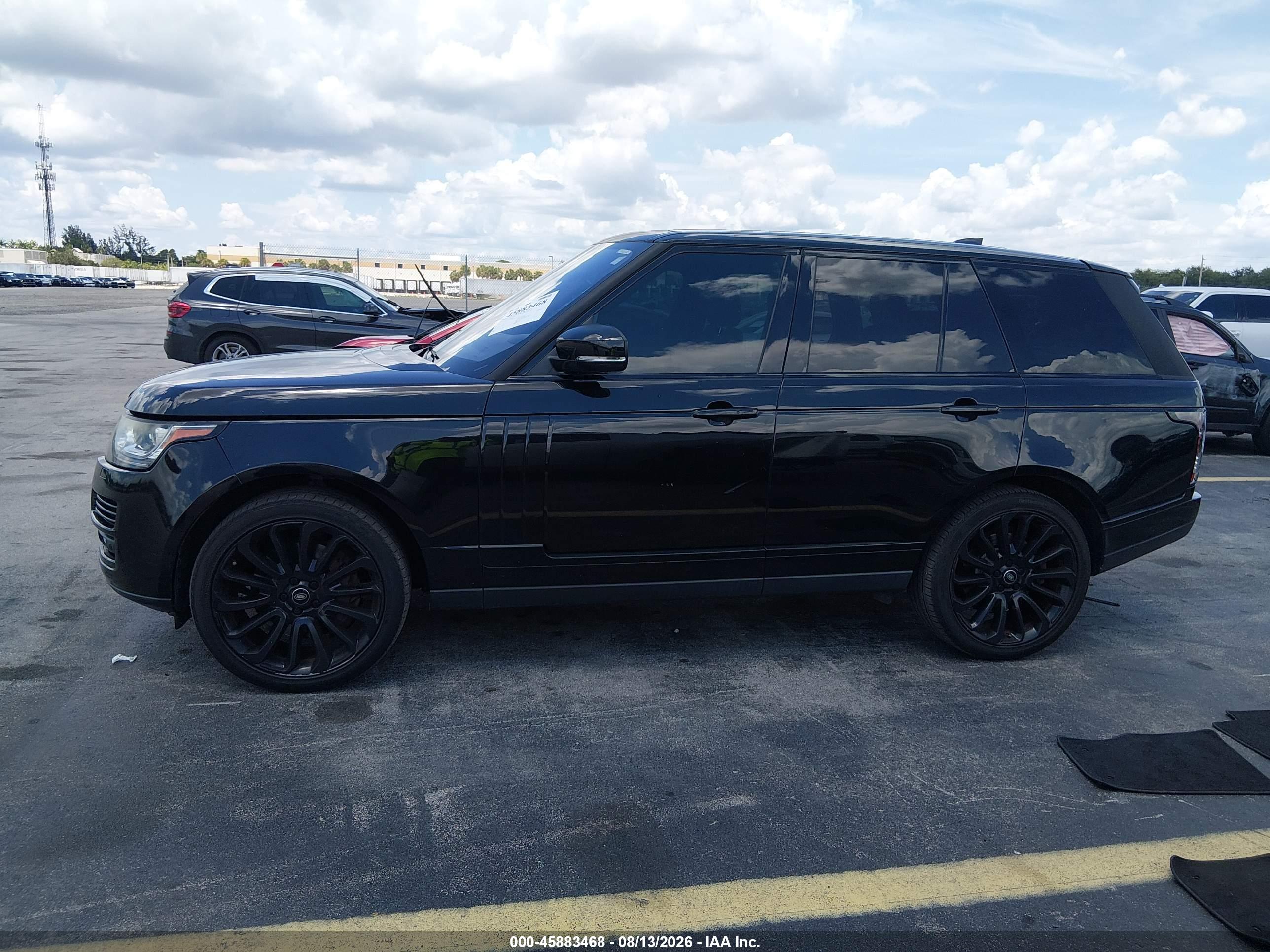 2017 LAND ROVER RANGE ROVER 3.0L V6 SUPERCHARGED HSE