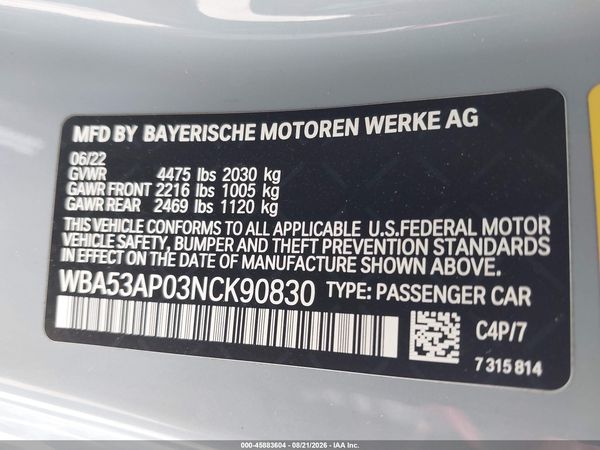2022 BMW 430I