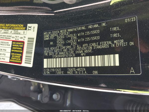 2023 TOYOTA HIGHLANDER XSE