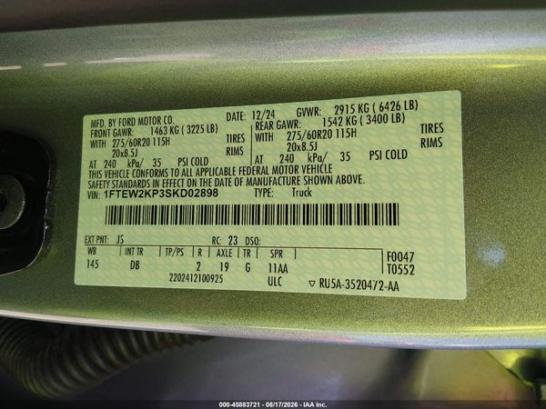 2025 FORD F-150 STX