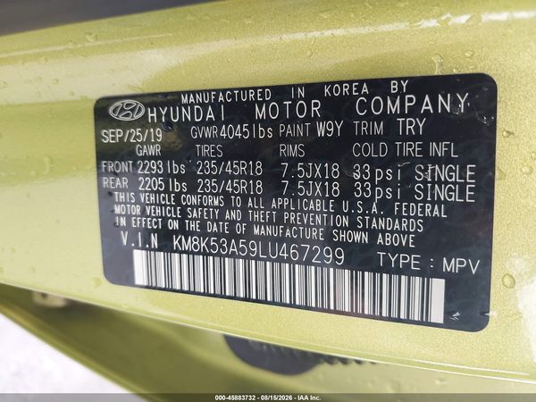 2020 HYUNDAI KONA ULTIMATE