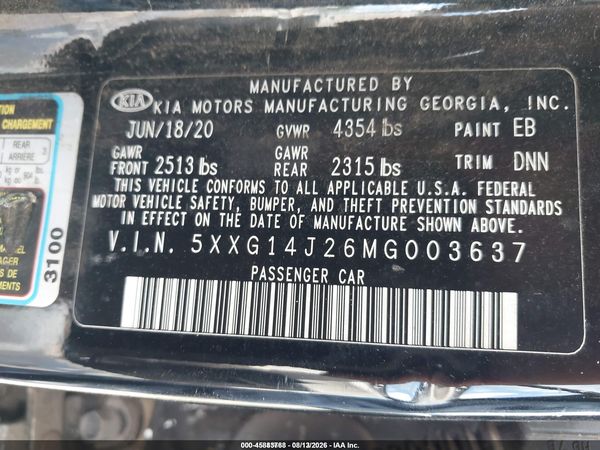 2021 KIA K5 LXS