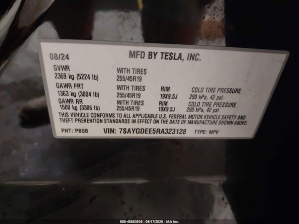 2024 TESLA MODEL Y