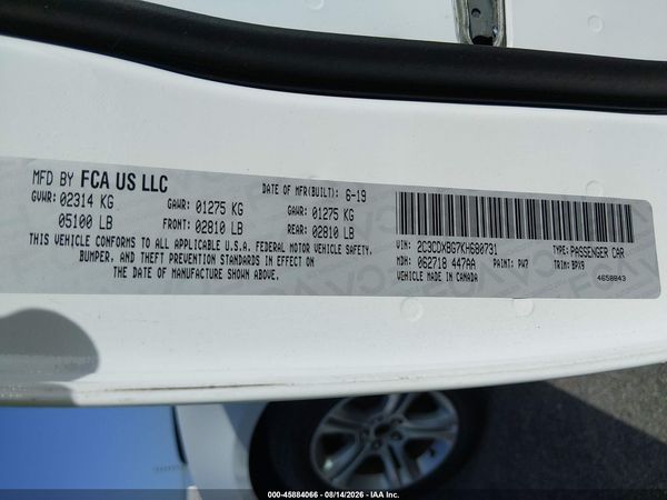 2019 DODGE CHARGER SXT RWD