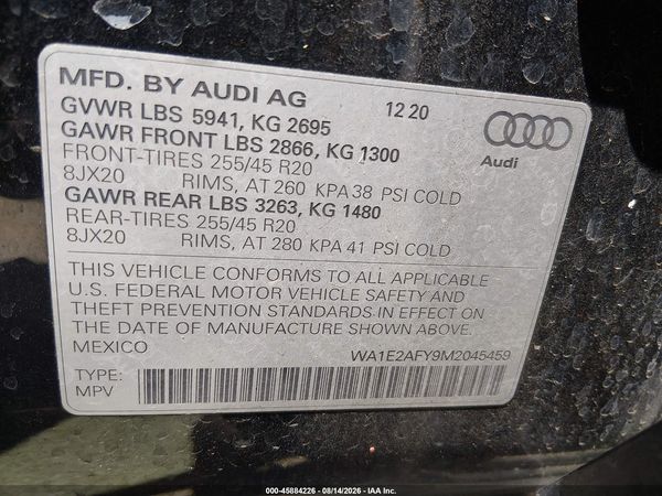 2021 AUDI Q5