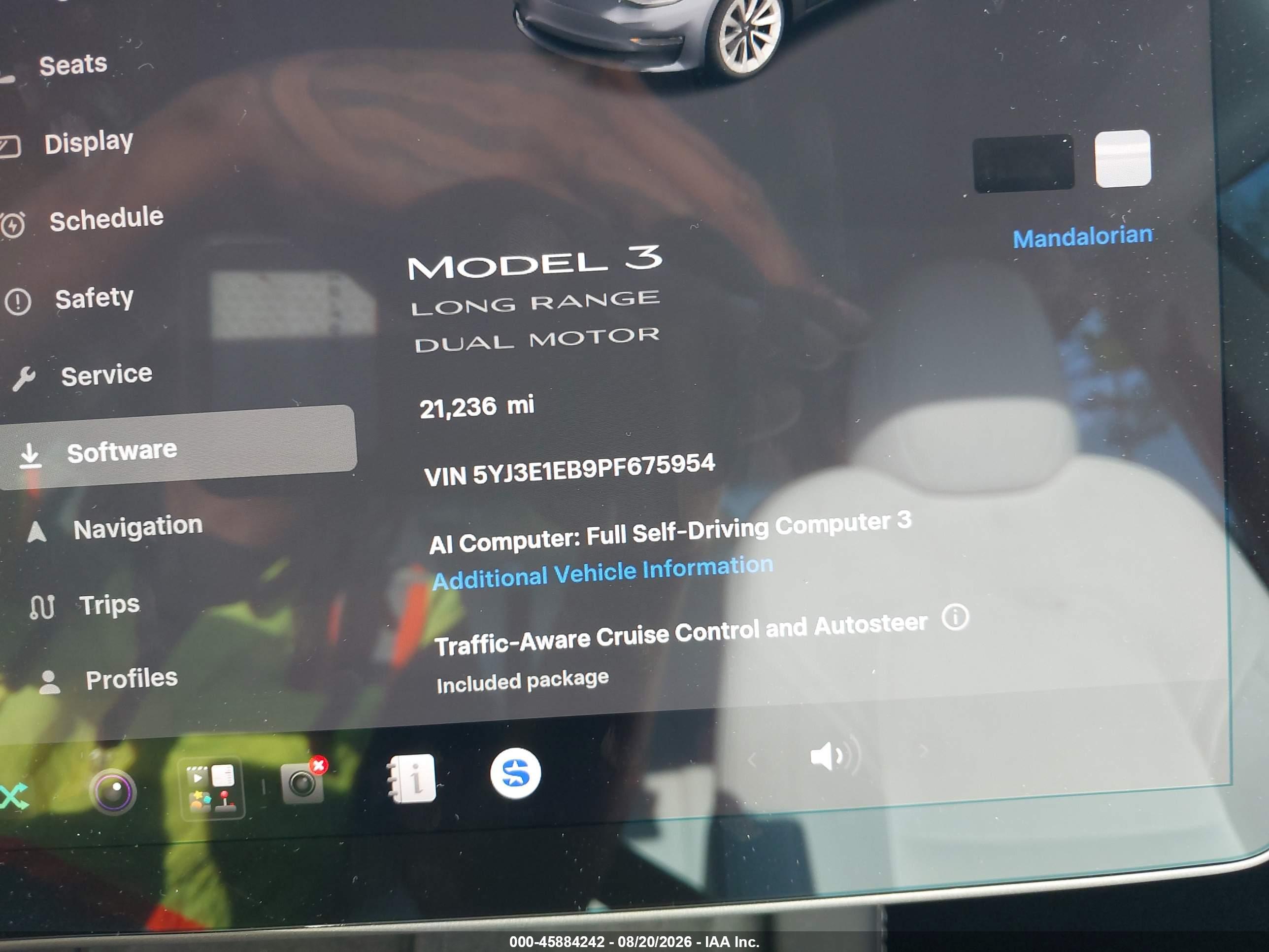 2023 TESLA MODEL 3