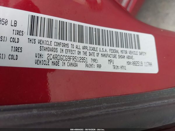 2015 DODGE GRAND CARAVAN SXT