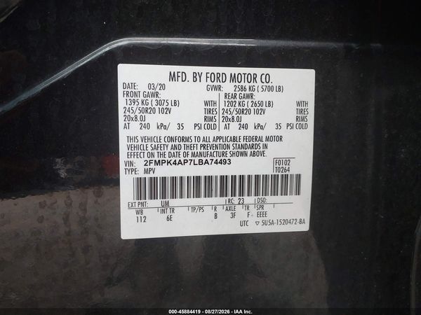 2020 FORD EDGE ST