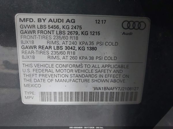 2018 AUDI Q5