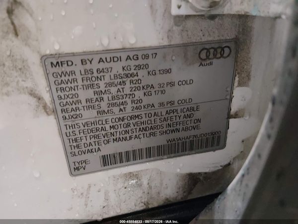 2018 AUDI Q7 2.0T PREMIUM