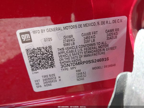 2025 CHEVROLET EQUINOX EV LT 1 — I9