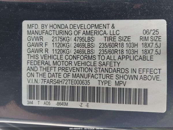 2026 HONDA CR-V EX-L AWD