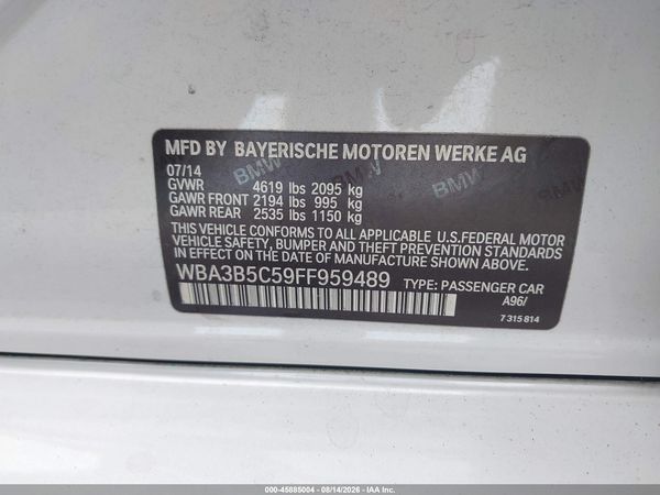 2015 BMW 328I XDRIVE