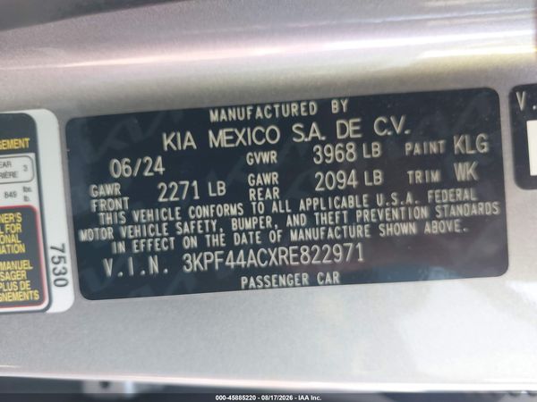 2024 KIA FORTE GT