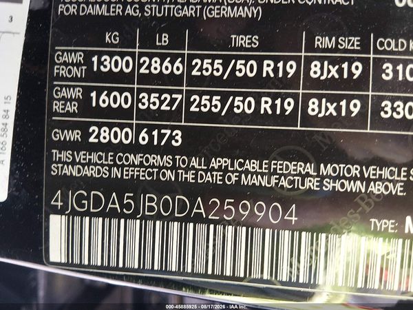 2013 MERCEDES-BENZ ML 350 ML350
