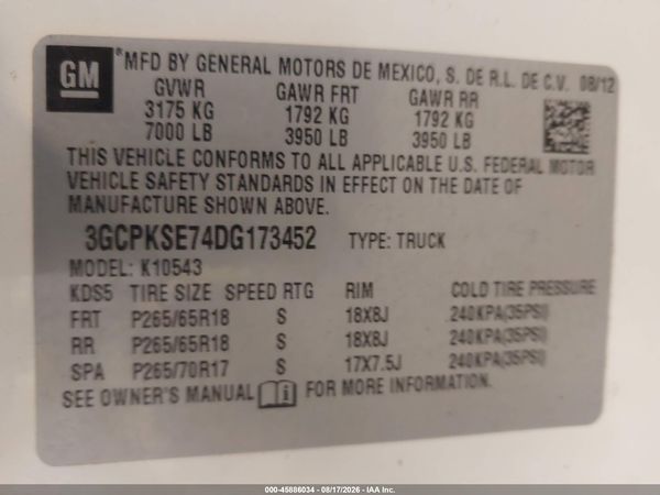 2013 CHEVROLET SILVERADO 1500 LT — I9