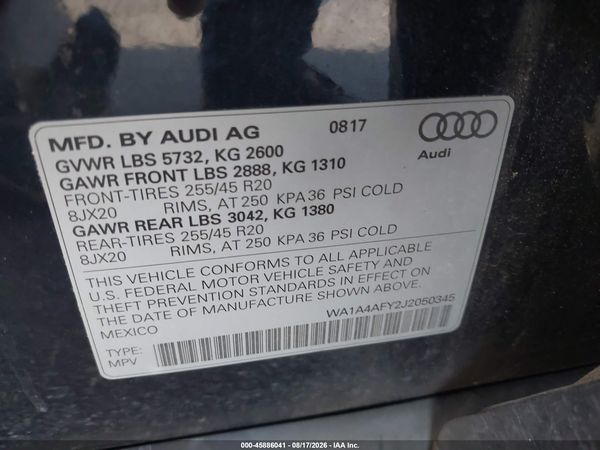 2018 AUDI SQ5 3.0T PREMIUM PLUS