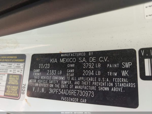 2024 KIA FORTE GT-LINE