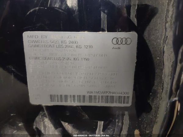 2017 AUDI Q5 2.0T PREMIUM