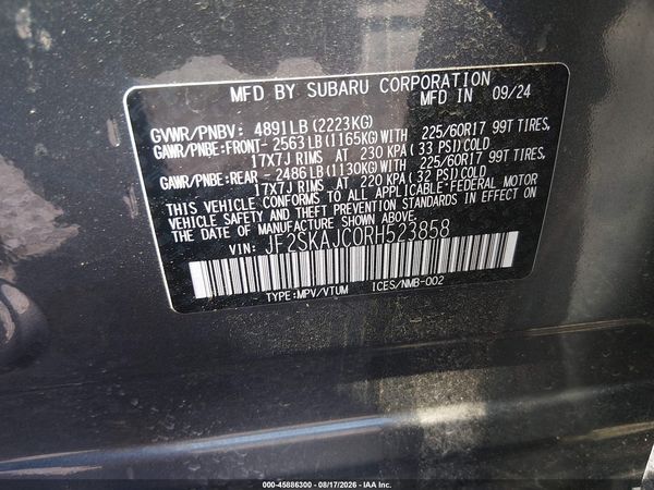 2024 SUBARU FORESTER WILDERNESS — I9