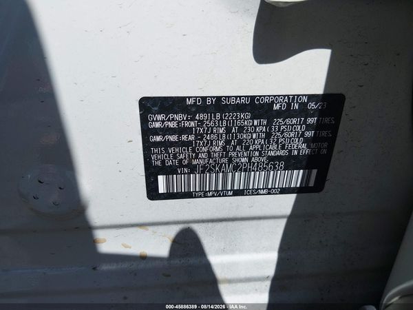 2023 SUBARU FORESTER WILDERNESS — I9