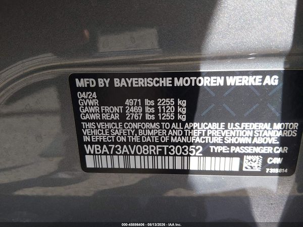 2024 BMW 430I GRAN COUPE XDRIVE