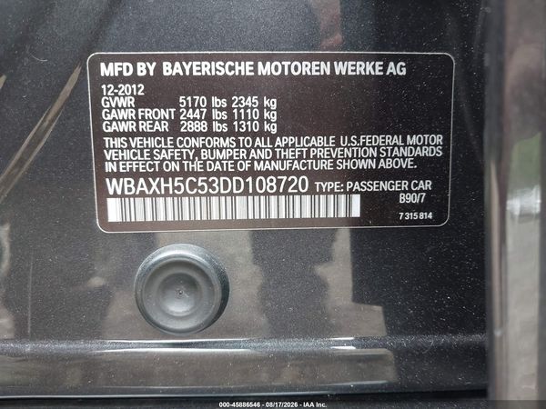 2013 BMW 528I XDRIVE