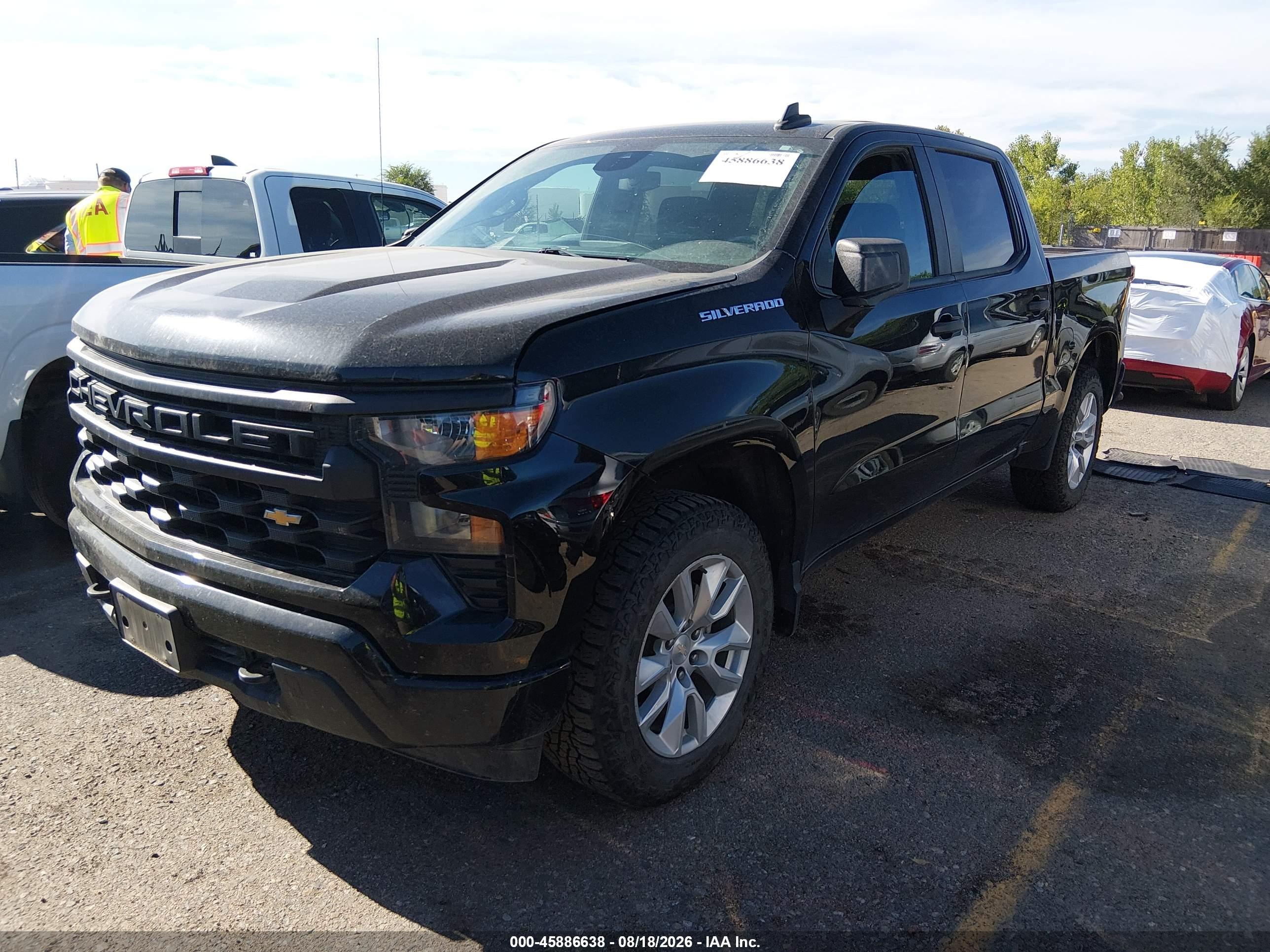 2022 CHEVROLET SILVERADO 1500 4WD  SHORT BED CUSTOM — I2