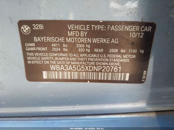 2013 BMW 328I SA