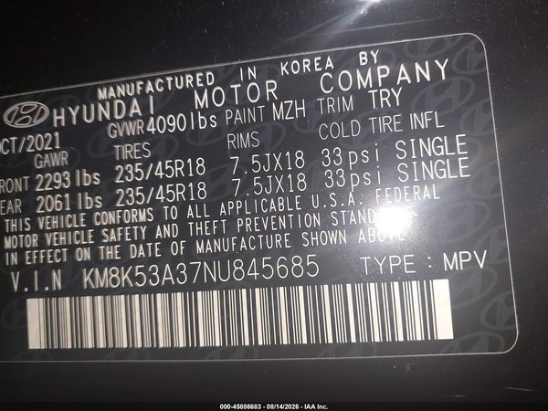 2022 HYUNDAI KONA LIMITED