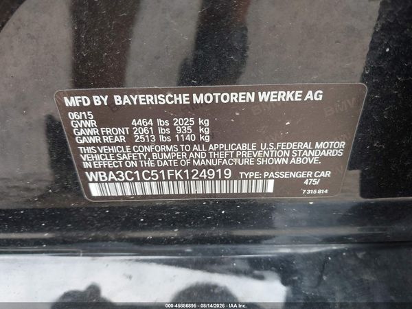 2015 BMW 328I