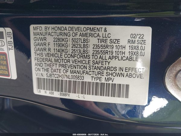 2022 ACURA RDX STANDARD
