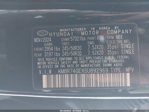 2025 HYUNDAI PALISADE CALLIGRAPHY