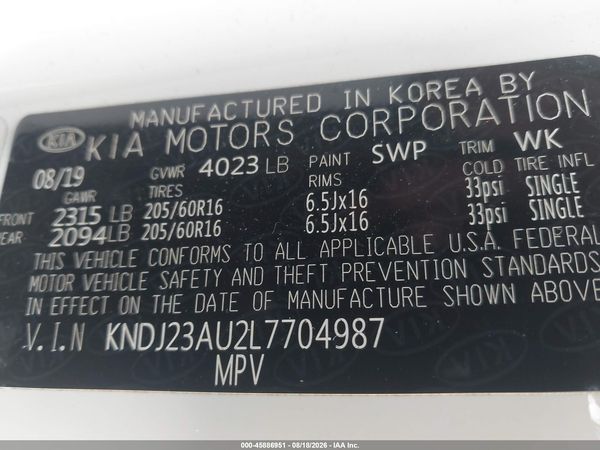 2020 KIA SOUL LX