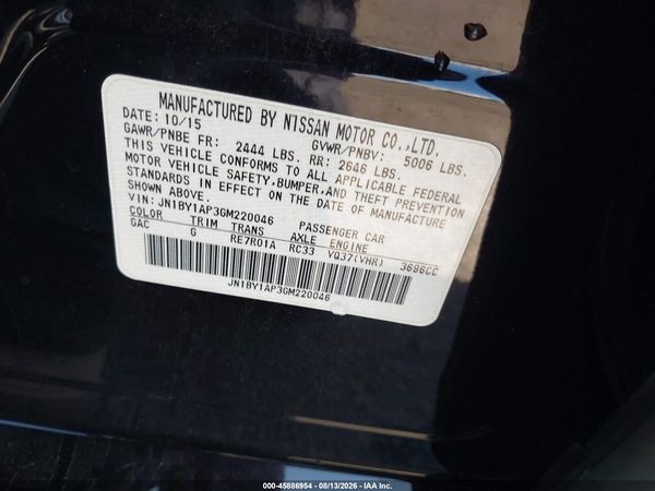 2016 INFINITI Q70 3.7