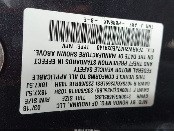 2018 HONDA CR-V EX-L/EX-L NAVI
